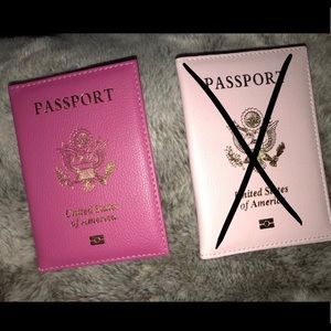 Pink Travel Passport Covers